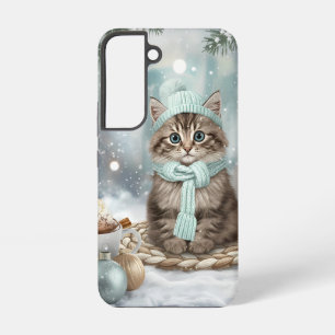 Kawaii Winter Cat Phone Case   Samsung Version 