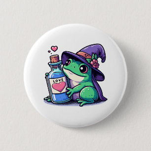 Kawaii witchy love potion 6 cm round badge