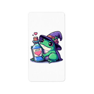 Kawaii witchy love potion label
