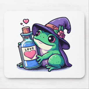 Kawaii witchy love potion mouse pad