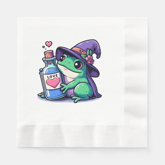 Kawaii witchy love potion napkin (Front)