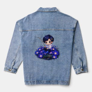 Kawaii Zodiac Neos Acquarius Denim Jacket