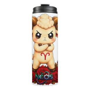 Kawaii Zodiac Neos Aries Thermal Tumbler