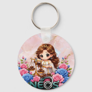 Kawaii Zodiac Neos Libra Key Ring