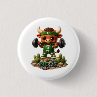 Kawaii Zodiac Neos Taurus 3 Cm Round Badge