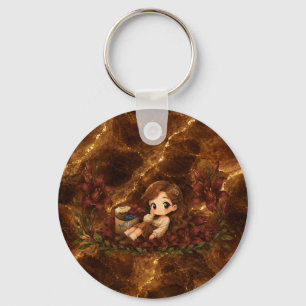 Kawaii Zodiac Neos Virgo Key Ring