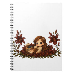 Kawaii Zodiac Neos Virgo Notebook