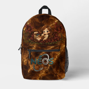 Kawaii Zodiac Neos Virgo Printed Backpack