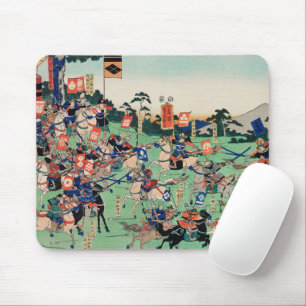 Kawanakajima no Kassen by Utagawa Kuniyoshi Mouse Pad