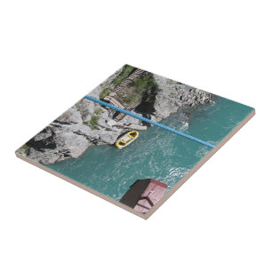 Kawarau Bridge Bungy POV, Queenstown, New Zealand Ceramic Tile