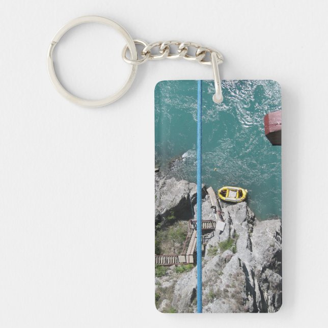 Kawarau Bridge Bungy POV, Queenstown, New Zealand Key Ring (Front)