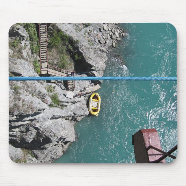 Kawarau Bridge Bungy POV, Queenstown, New Zealand Mouse Pad (Front)