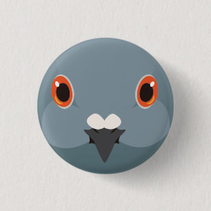 Kawaravat-Rock dove 3 Cm Round Badge