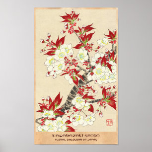 Kawarazaki Shodo Floral Calendar of Japan Poster