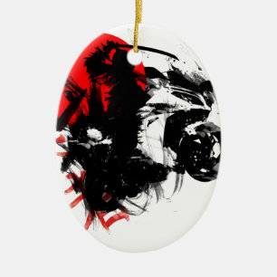 kawasaki ninja ceramic ornament