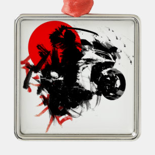 kawasaki ninja metal ornament