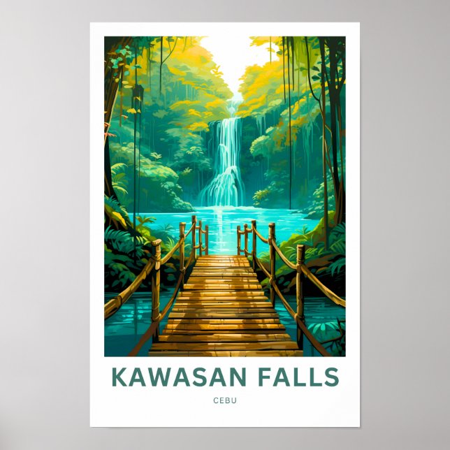 Kawasan Falls Cebu Travel Print (Front)