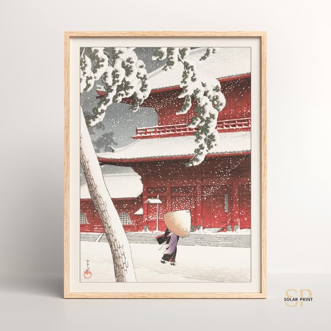 Kawase Hasui Zojo Shrine in Shiba Japanese Art Poster (Creator Uploaded)