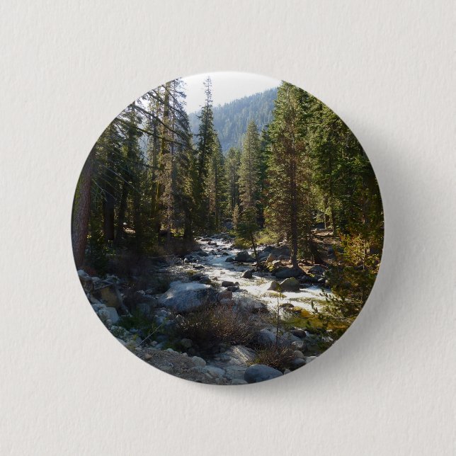 Kaweah River in Sequoia National Park 6 Cm Round Badge (Front)