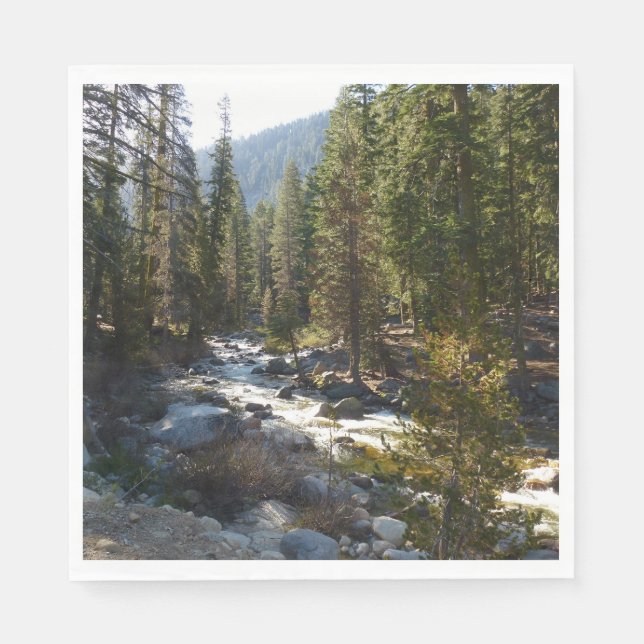 Kaweah River in Sequoia National Park Napkin (Front)