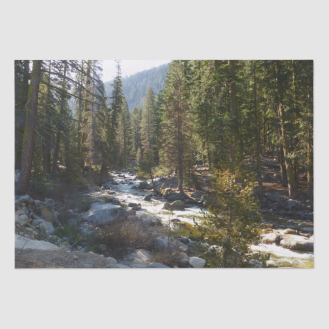 Kaweah River in Sequoia National Park Tissue Paper (Front)