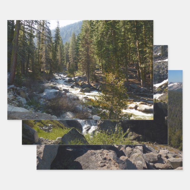 Kaweah River in Sequoia National Park Wrapping Paper Sheet (Set)