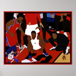 Kawhi Leonard Game Winner Celebration Poster