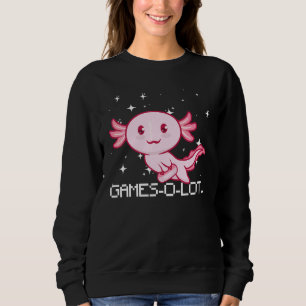 Kawii Axolotl Video Games Girls boys Sweatshirt
