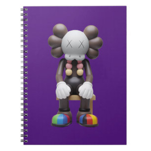 KAWS at Rest Notebook - Unique Front Cover Print
