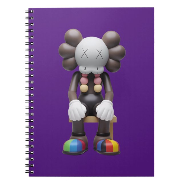 KAWS at Rest Notebook - Unique Front Cover Print (Front)