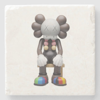 Kaws at Rest Stone Coaster -Unique Printed Coaster