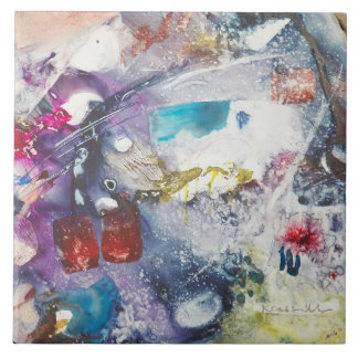 Kay Cassill Ceramic Tile: "Fish Fry" Ceramic Tile