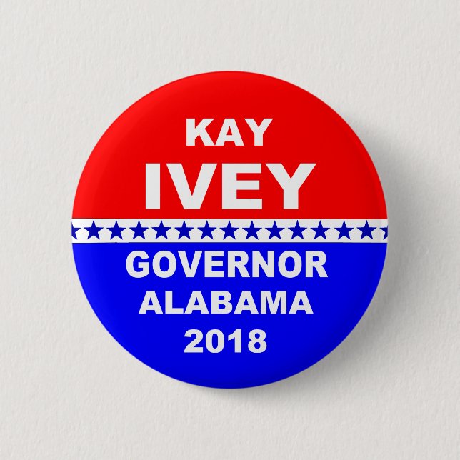 Kay Ivey Governor Alabama 2018 6 Cm Round Badge (Front)