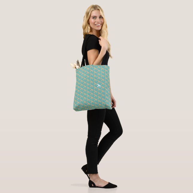 Kay Mei Farm Glamor-chan Overall Pattern & Icon Tote Bag (On Model)