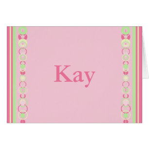 Kay Modern Circles Custom Name Card