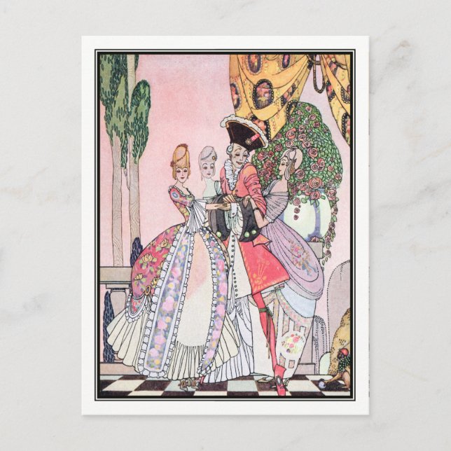 Kay Nielsen - In Powder and Crinoline Postcard (Front)