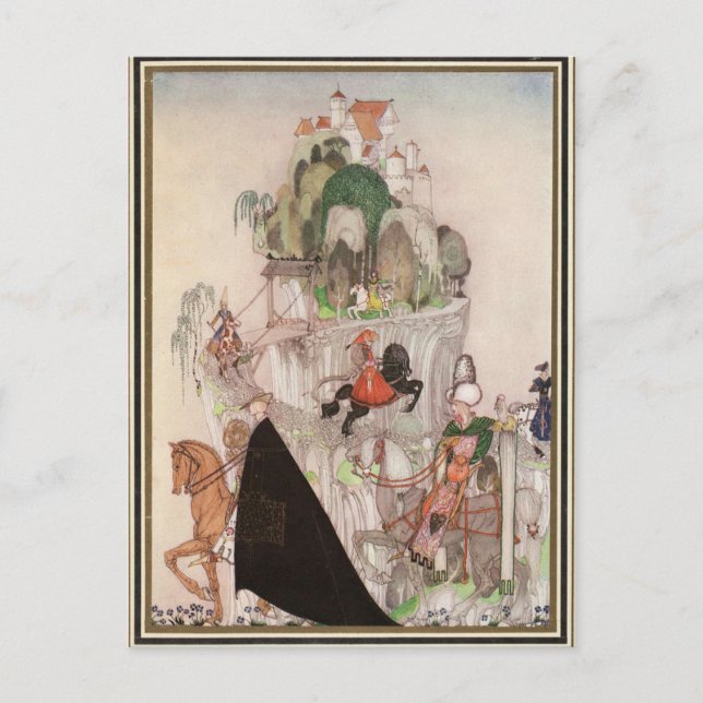Kay Nielsen - The six princes riding out Postcard (Front)
