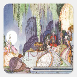 Kay Nielsen's Cinderella at the Ball Square Sticker