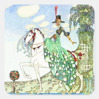 Kay Nielsen's Fairy Tale Princess Minotte Square Sticker