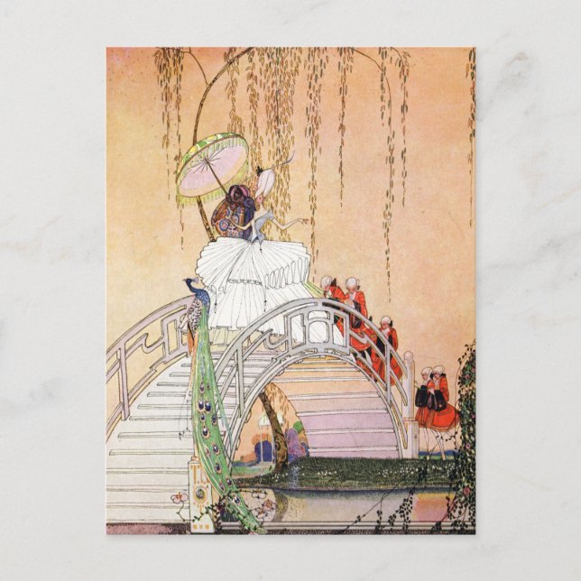 Kay Nielsen's Night In A Chinese Garden Postcard (Front)