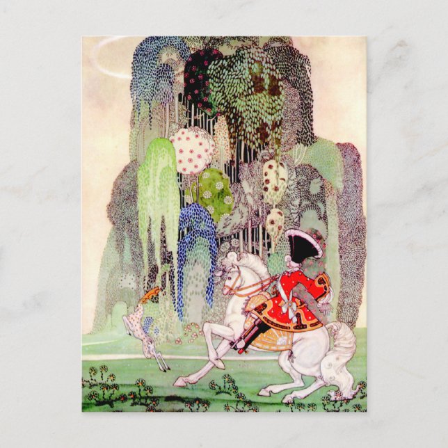 Kay Nielsen's Prince Charming from Sleeping Beauty Postcard (Front)