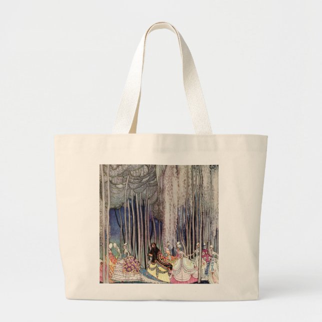 Kay Nielsen's The Twelve Dancing Princesses Large Tote Bag (Front)