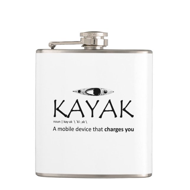 Kayak, A Mobile Device That Charges You Hip Flask (Front)