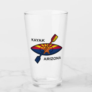 Kayak Arizona Flag Glass