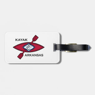 Kayak Arkansas Flag Luggage Tag