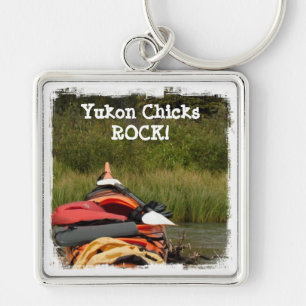 Kayak Balance; Yukon Chicks ROCK Key Ring