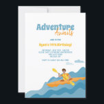 Kayak Birthday Invitation<br><div class="desc">Get ready for adventure with this delightful kayak invitation. (Business vector created by freepik - www.freepik.com). (Baby vector created by freepik - www.freepik.com). The card is easy to customise with your wording, font, font colour, paper shape options and choice of six paper types.Not exactly what you're looking for? All our...</div>