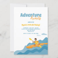 Kayak Birthday Invitation