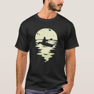 Kayak Canoe Rafting Paddle Water Sports Night Kaya T-Shirt