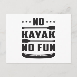 Kayak Canoeing Kayaking Canoe Paddle Gift Idea Postcard